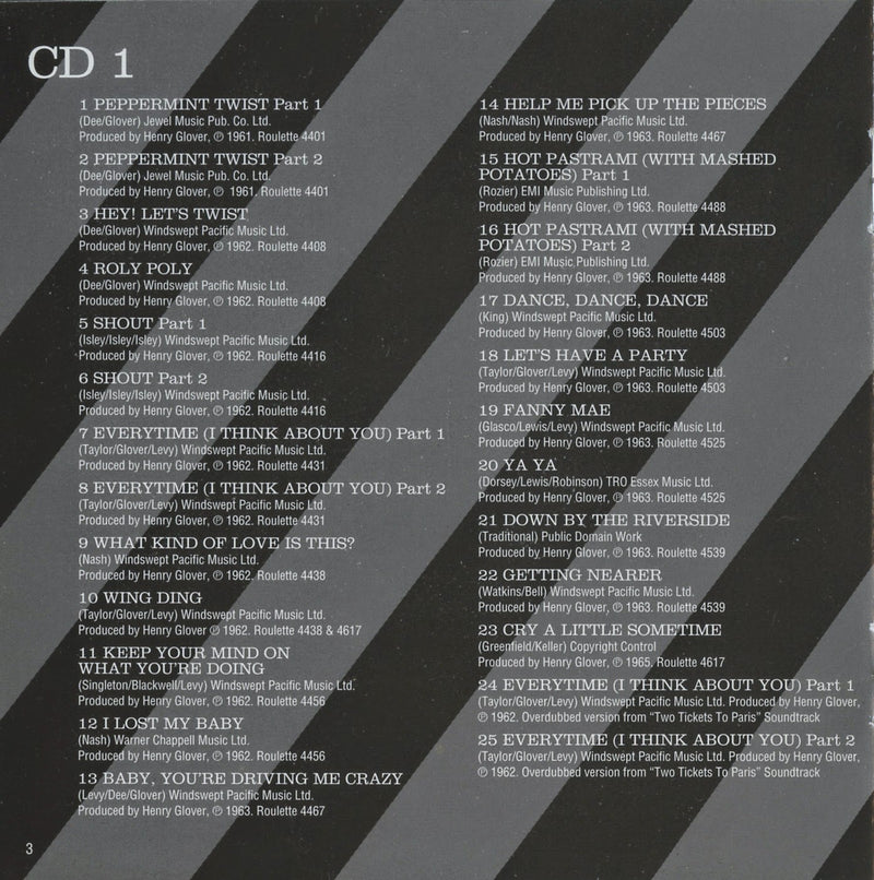 JOEY DEE and THE STARLIGHTERS - Starbright: The Complete Roulette and Jubilee Singles (1963-1966) 2CD