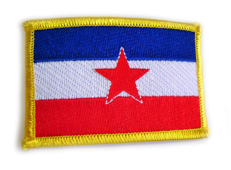YUGOSLAVIA NATIONAL FLAG - Special Edition 8.3 x 5.5 cm PATCH! SFRJ - Jugoslavija