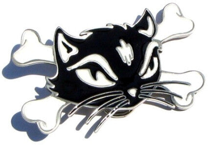 KITTY CAT BAD- Rockabilly Pin Up Special Belt BUCKLE