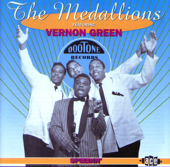 MEDALLIONS (THE) Featuring VERNON GREEN - SPEDIN' 25 Tracks! Exceptional Very Rare CD