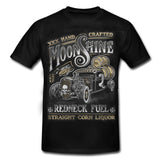 MOONSHINE "REDNECK FUEL - HAND CRAFTED" RAT ROD Rockabilly T-Shirt