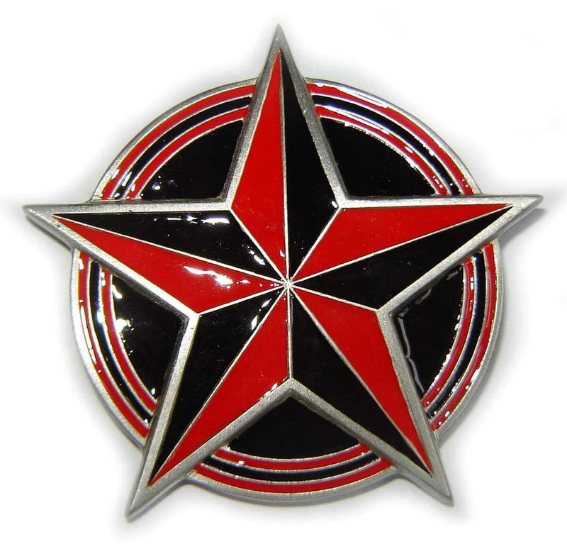 NAUTICAL STAR Red Belt BUCKLE