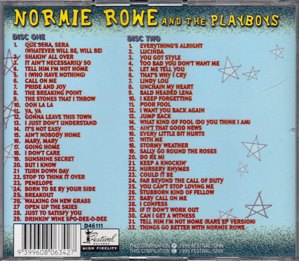 NORMIE ROWE AND THE PLAYBOYS - The Early Anthology 61 Tracks VERY RARE 2CD!