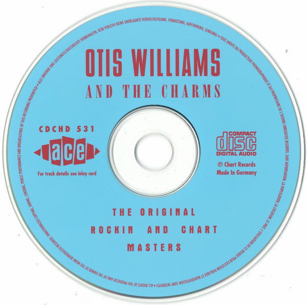 OTIS WILLIAMS AND THE CHARMS - The Original Rockin And Chart Masters Hard to find CD