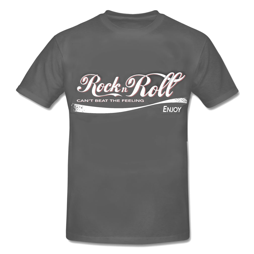 ROCK N ROLL - "Can't Beat The Feeling" Rockabilly T-Shirt Grey