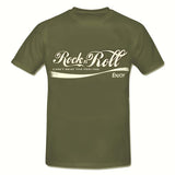 ROCK N ROLL - "Can't Beat The Feeling" Rockabilly T-Shirt Olive