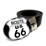 ROUTE 66 "On the Road again" Super Belt BUCKLE