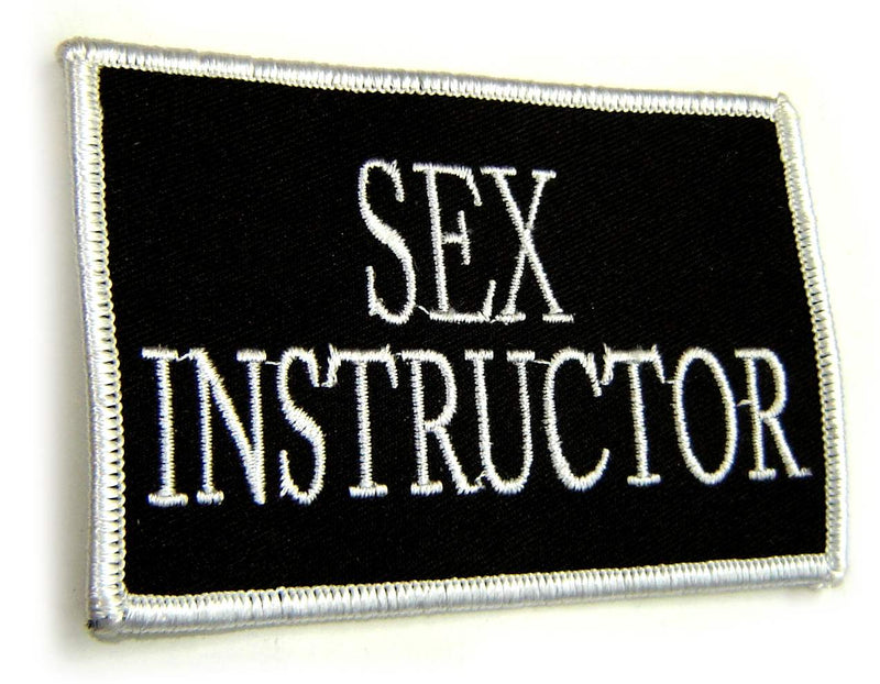 SEX SINSTRUCTOR - BIKER Provocative 9 X 6 cm PATCH!