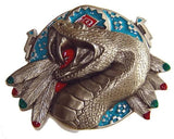 SNAKE INDIAN FEATHERS Belt BUCKLE