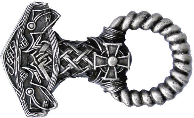 THOR HAMMER Mjölnir LOKI'S BET Belt BUCKLE