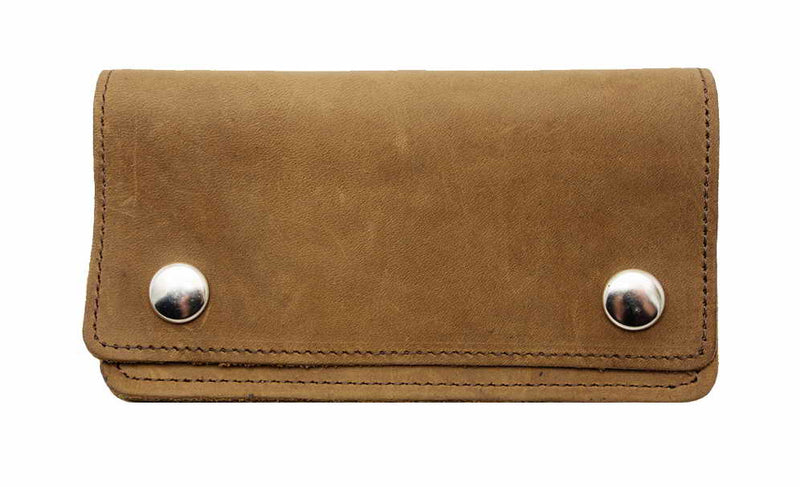 Leather WALLET Classic Special Made in USA - BROWN