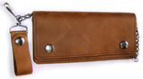 Leather WALLET BIKER Classic XL - LONG EDITION Made in USA !