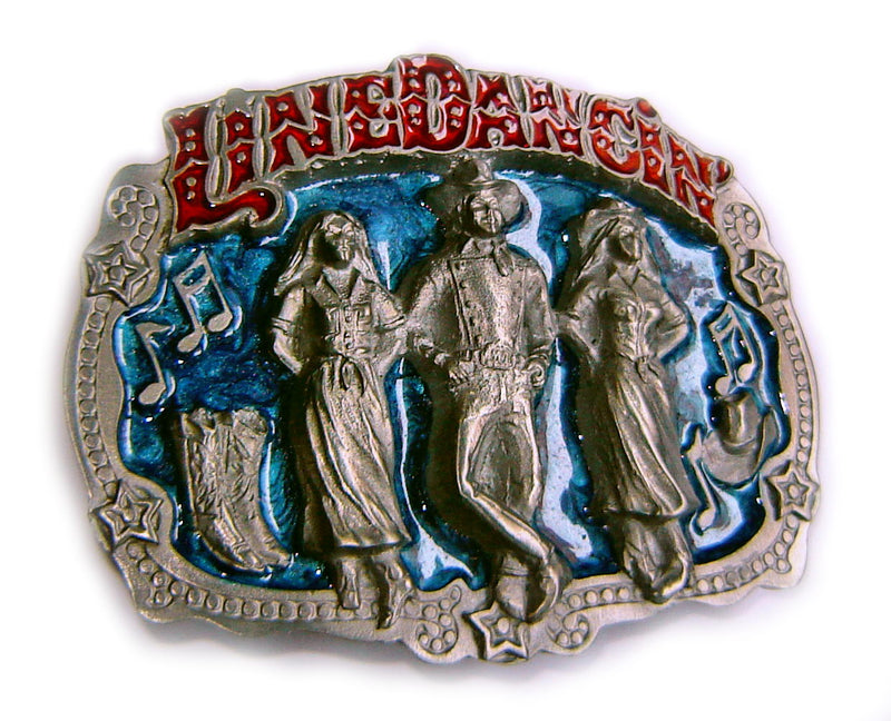 WESTERN SERIES: LINE DANCING Blue Belt BUCKLE