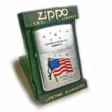Zippo AMERICAN FLAG - USA STARS AND STRIPES Since 1932 Vintage MEGA RARE Edition
