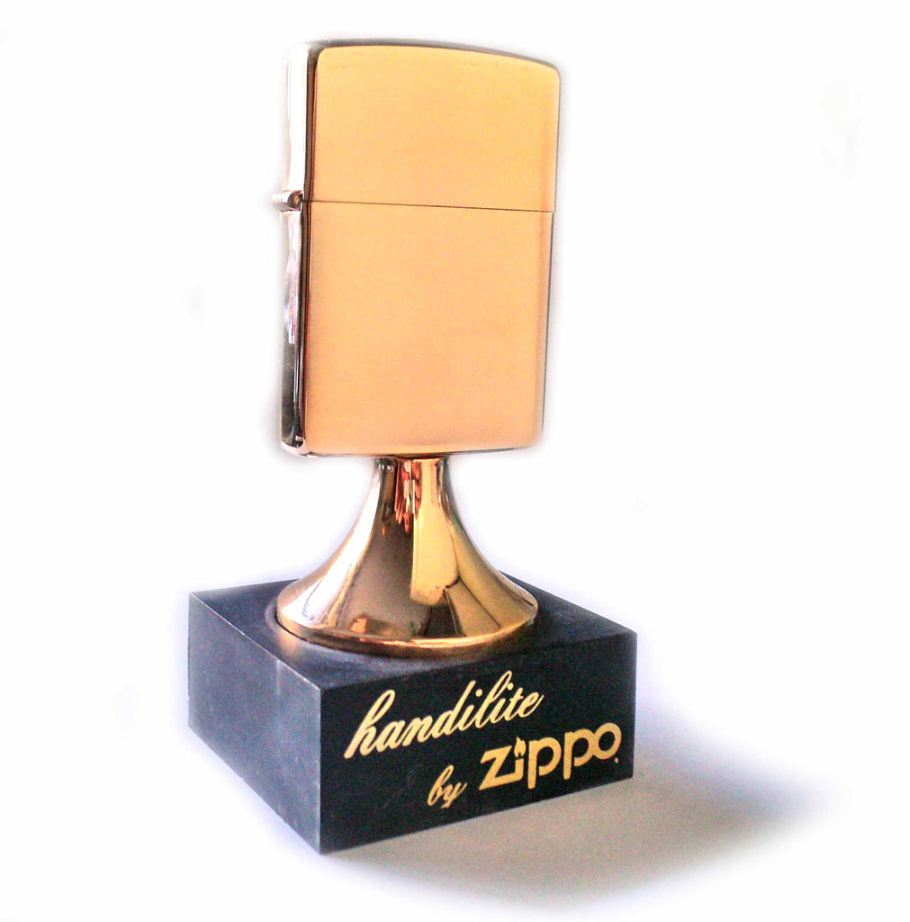 Zippo HANDILITE 24K GOLD PLATE TABLE LIGHTER Limited Edition MEGA RARE