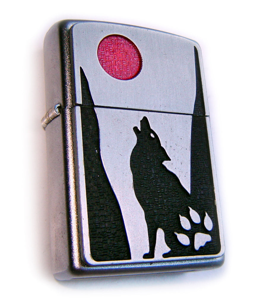 Zippo WOLF HOWLING NOCTURNE (COYOTE) SUPER 3D Detailed Massive Plate Special Series