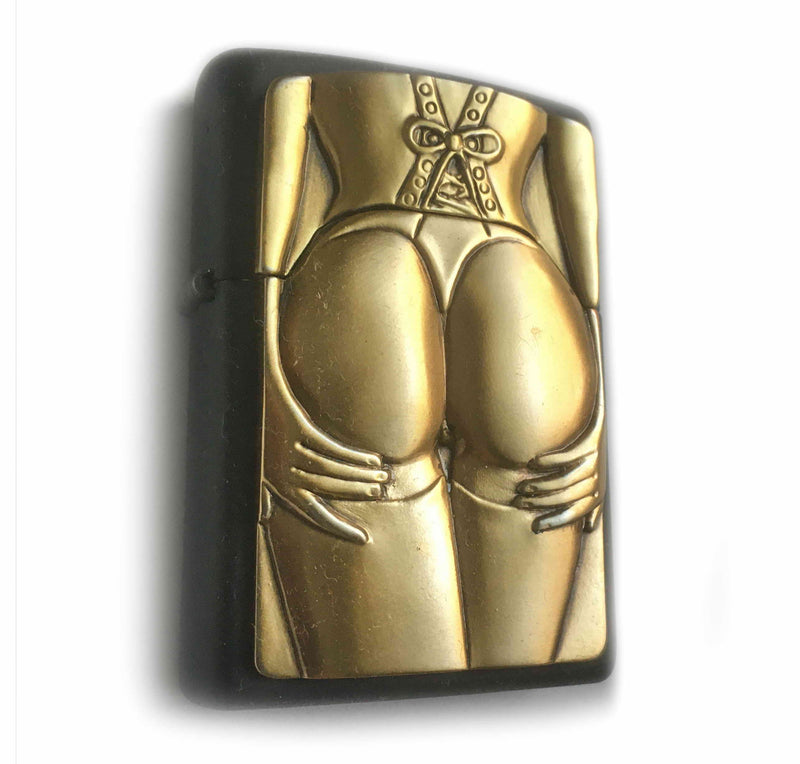 Zippo PIN UP TATTOO SURPRISE Sexy Massive Plate SPECIAL LUXURY GOLD EDITION