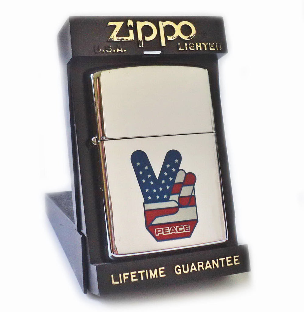 Zippo PEACE USA - STARS AND STRIPES SIGN Vintage MEGA RARE Edition