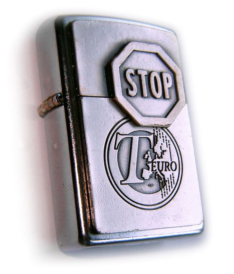 Zippo STOP EURO - Very UNUSUAL Limited Edition