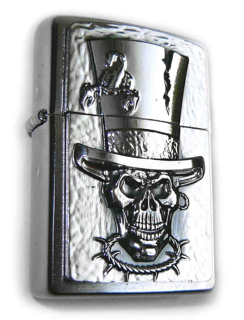 Zippo SKULL TOP HAT Massive Plate SPECIAL