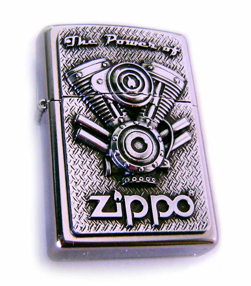 Zippo BIKER TWIN ENGINE Special 3D Massive Plate