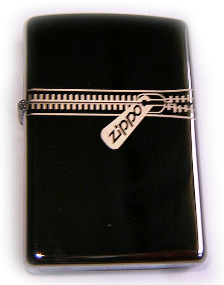 Zippo ZIPPER Black Ice Discontinued release FANTASTIC!