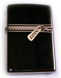 Zippo ZIPPER Black Ice Discontinued release FANTASTIC!