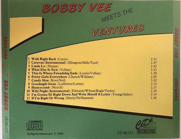 BOBBY VEE Meets The VENTURES Very Rare CD