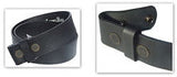 Leather BELT SNAP-ON For easy Buckle changing!