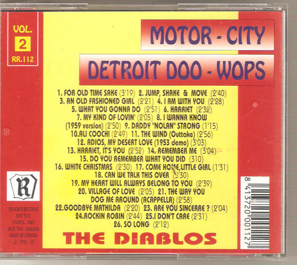 DIABLOS (THE) - MOTOR-CITY DETROIT DOO WOPS Vol. 2 CD