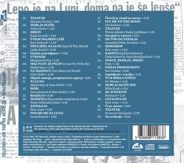 Various ‎- TELSTAR TRIBUTE - Od Tod Do Vesolja - Spacebound Limited Ediotion CD